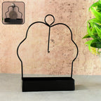 Mosquito coil holder ready for use on balcony or garden seating area
