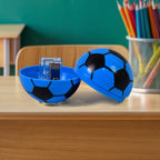 Assortment of brightly coloured pencil sharpeners, great for students and classrooms.
