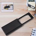 Extendable LED magnifier enhancing reading clarity with LED light
