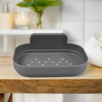 Kitchen Soap Dish, Self-Adhesive Wall Soap Holder for Sink and Basin (1 Pc)