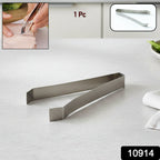Close-up view of rust-resistant stainless steel fish bone tweezer