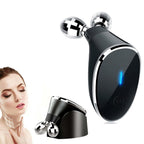 Ergonomic Microcurrent Face Massager device, showing its sleek design.