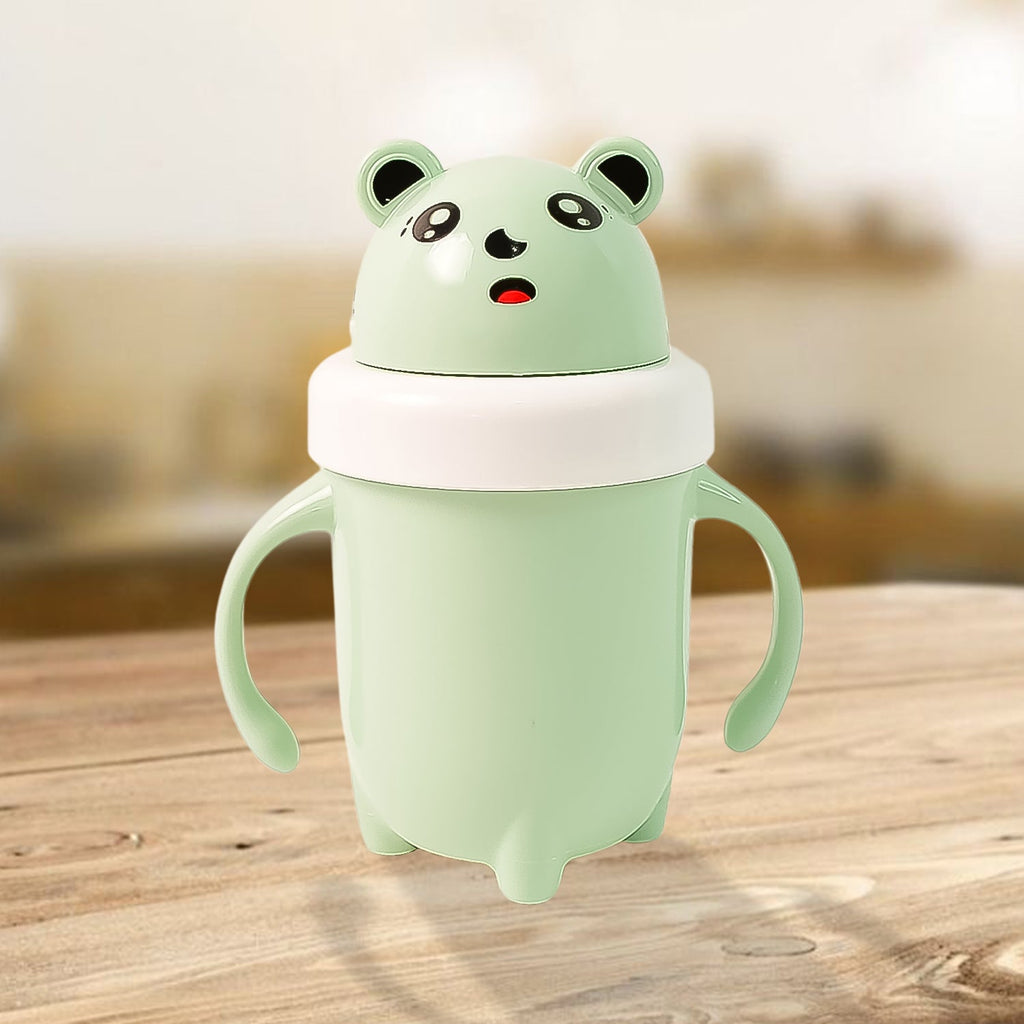 Sipper baby training cup with double handles for easy grip and spill proof design