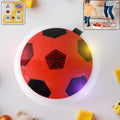 Hover Soccer Ball Toy with protective foam bumper on smooth floor