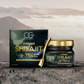 OG Wellness Pure Himalayan Shilajit Resin in a luxury glass jar