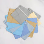 Premium men's handkerchief featuring cotton fabric texture