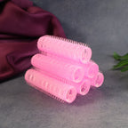 6-piece set of self-grip hair rollers for heat-free curls
