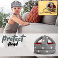Soft baby safety helmet protecting head during crawling