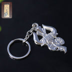 Decorative Mahakal Trishul metal keychain set perfect for gifting