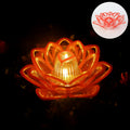 Lotus LED Candle Light with decorative flame-free glow