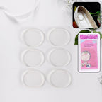 FitFuzion silicone shoe insoles heel pads set for cushioning and comfort
