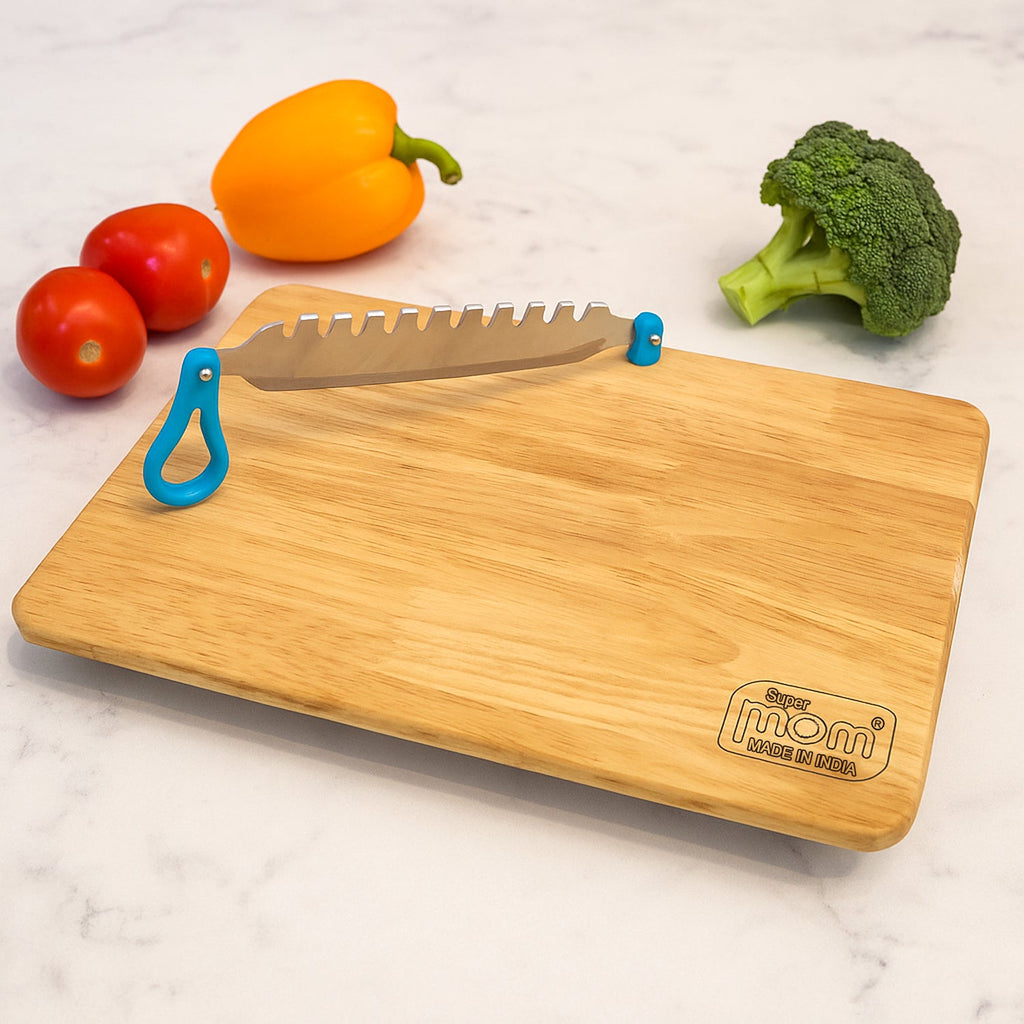 Durable wooden cutting board for kitchen use