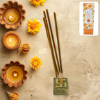 Elegant arrangement of premium Agarbatti sticks, highlighting their quality and inviting fragrance.