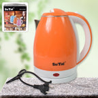 Siplix 2L electric kettle in a modern stainless steel finish, ready for use.