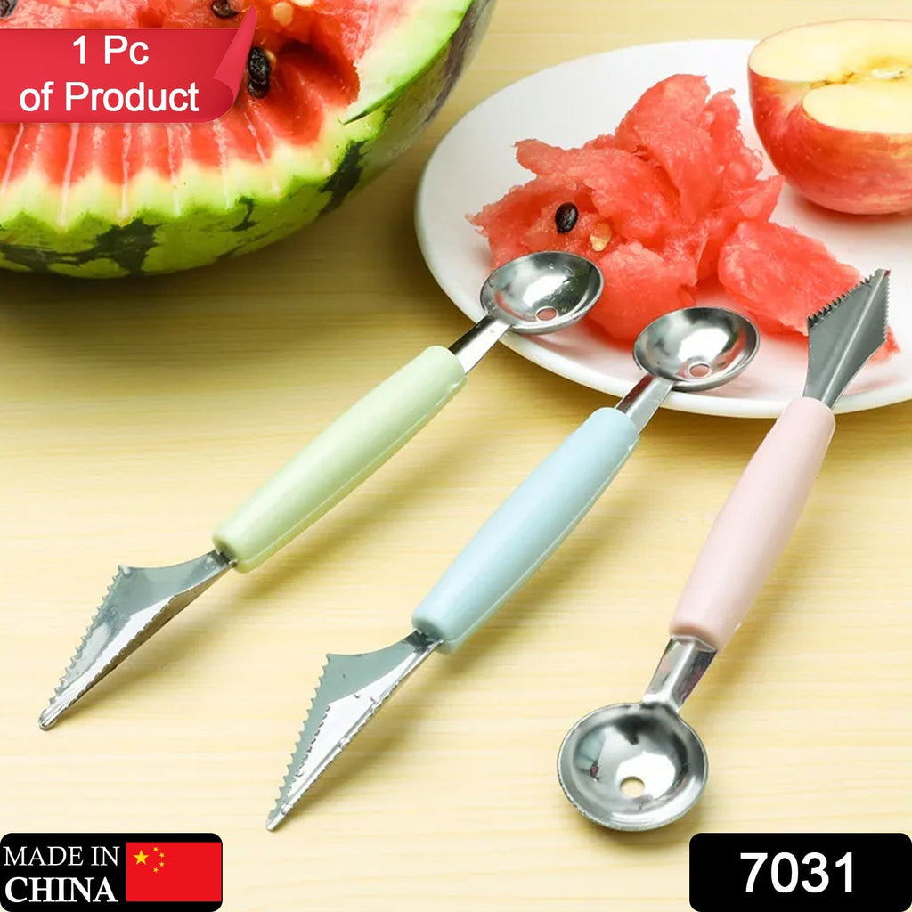 Complete set of stainless steel fruit carving tools and peelers on a white background.