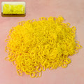 Pack of strong elastic rubber bands with multipurpose use