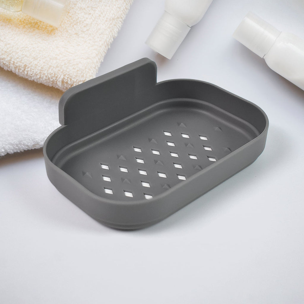 Wall-Mounted Soap Dish – Self-Adhesive Plastic Holder | Mist & Relax