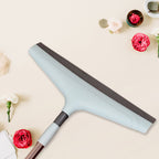 Close-up view of the Ganesh 12-inch Telescopic Bathroom Wiper's rubber blade.