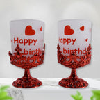 Two-piece mix design tealight holders made from durable plastic for home decoration
