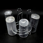 Front view of the round glass holder, perfect for delicate glasses.