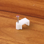 Neatly arranged 8mm wire mounting clips for electrical wiring