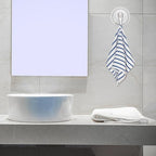 Durable plastic suction cup hook with strong attachment on tile