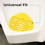Urinal mat with embedded deodorizer to keep public restrooms smelling fresh