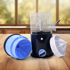 Compact parts of the Ritu manual juicer for easy assembly and cleaning