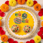 Kumkum thali top view
