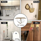 Hold Max clear adhesive hook displayed on wall surface