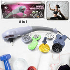 Handheld electric massager held comfortably, ready for versatile use across the entire body.