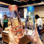 500ml glass bottle with screw-on BPA-free plastic cap for leak-proof use