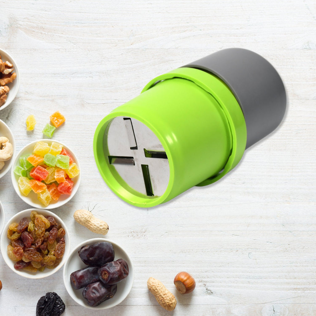 Angled view of the versatile 3-in-1 dry fruit, chocolate, and butter slicer.