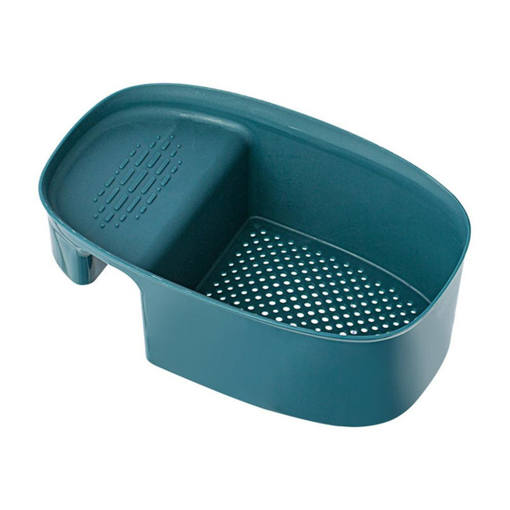 Corner sink organizer basket, perfect as a kitchen dish drainer.