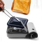 Non stick Gas Stove Sandwich Toaster preventing sandwich filling mess during cooking.