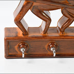 Angled view of the Rath wall key holder, highlighting its functional 6 hooks and elegant finish.