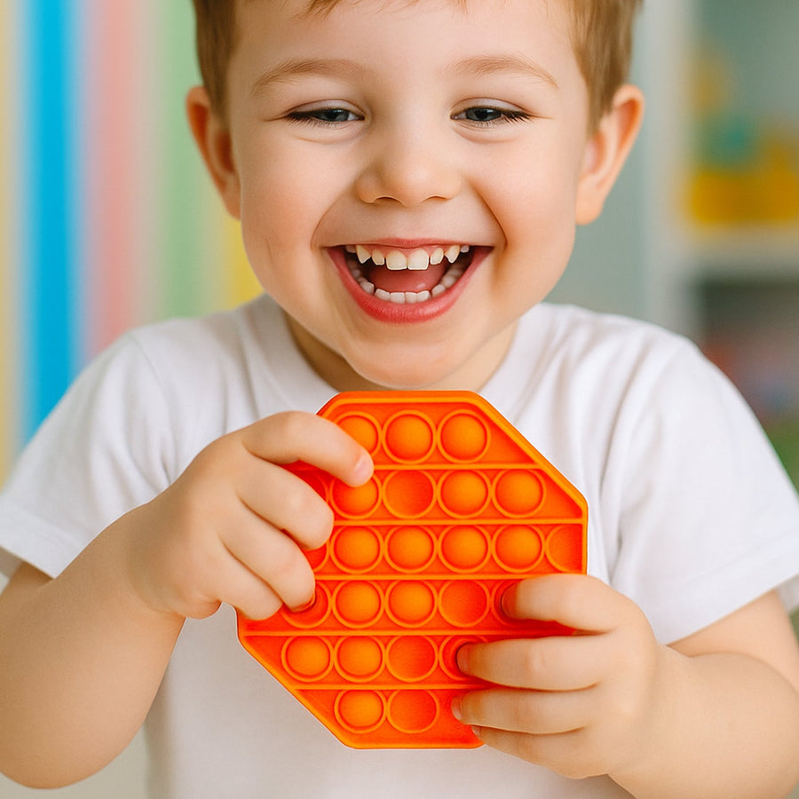 Hexagon Silicone Pop It Fidget Toy – Stress Relief & Focus