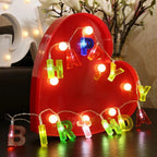 Flexible Happy Birthday LED battery string lights wrapped around furniture