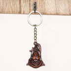 Lord Shiva face keychain shown on white background