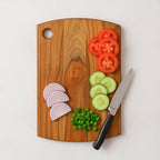 Natural teak wood chopping board ideal for kitchen tasks