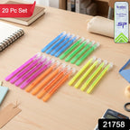 Box of 20 vibrant multi color pens ideal for school and office use
