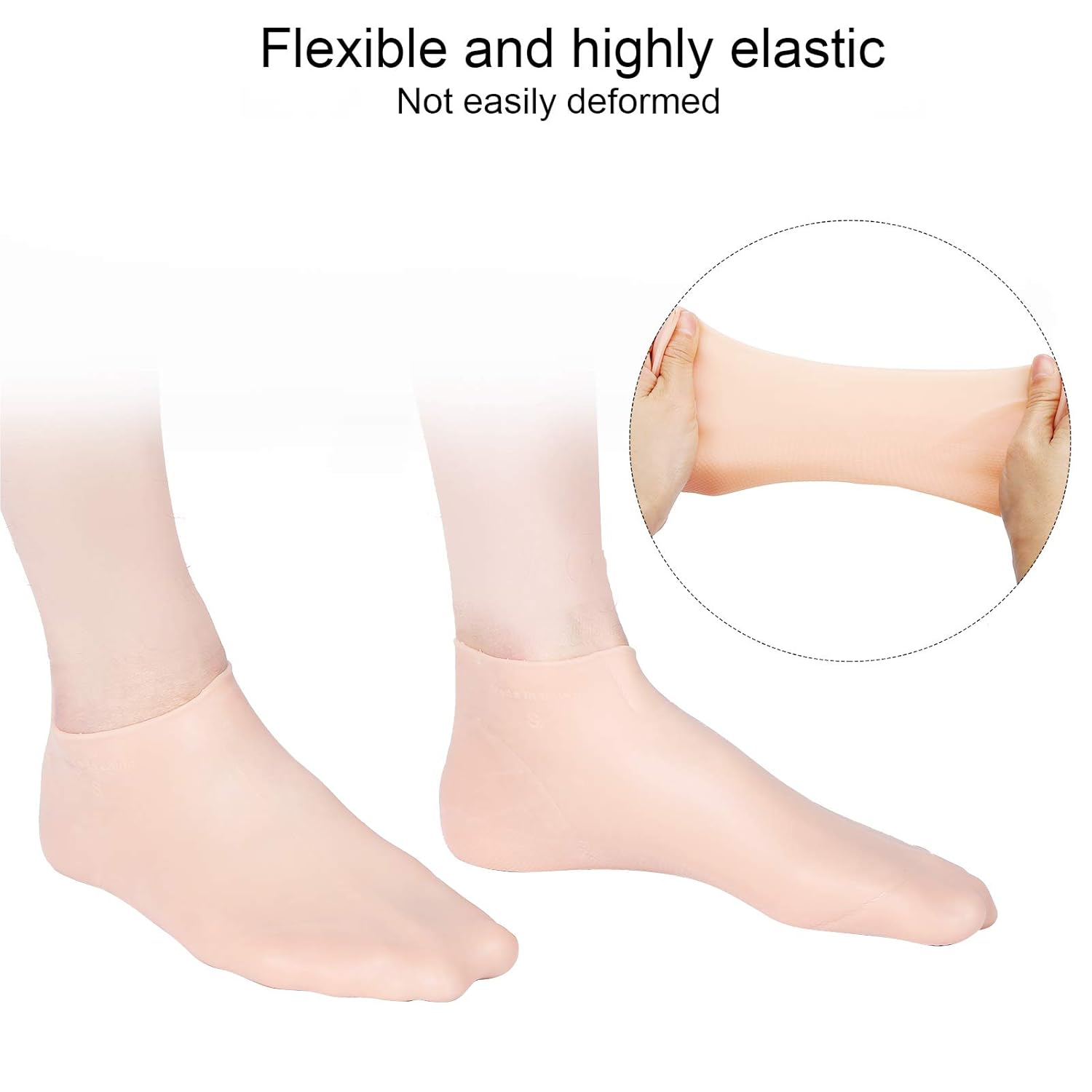 Hydra glow foot wrap silicone moisturizing socks for dry feet