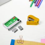 Mini stapler and tape dispenser kit ideal for school, office, and home sealing