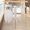 Octopus rotating clothes drying rack with multi-arm design, ideal for efficient laundry drying.