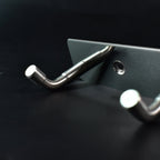 Stainless steel kitchen hook rack hanging aprons and utensils