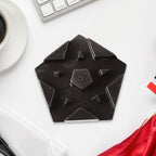 Set of two multi-angle mobile phone holders with geometric hexagonal design