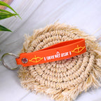 Robust metal hook of Jai Shree Ram keychain ensuring secure hold