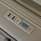 Lightweight 3-piece hard-shell luggage set ideal for family trips