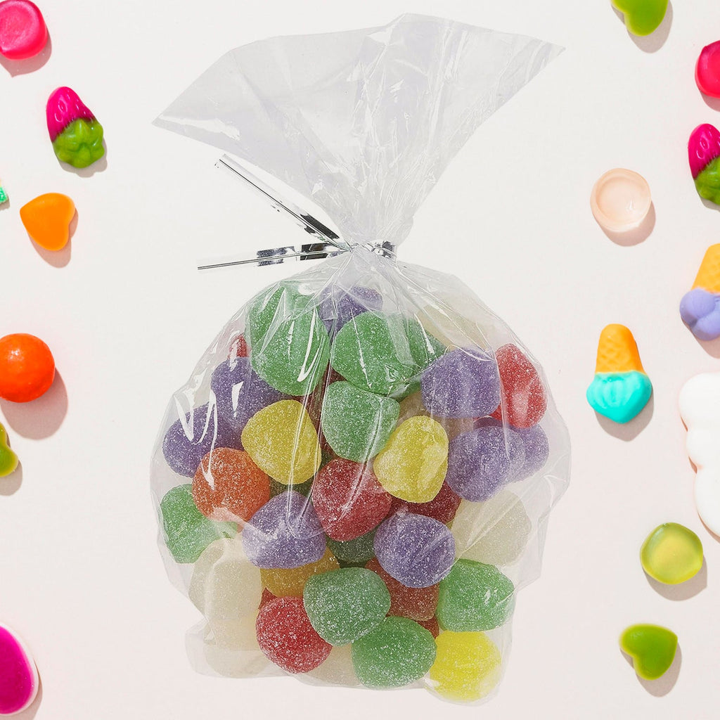 High-quality clear food packaging bags showcasing cupcakes clearly
