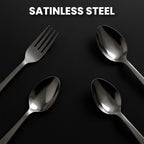 Easy access stainless steel cutlery holder set for organized storage